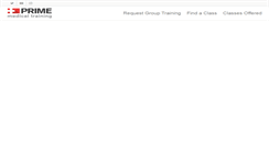 Desktop Screenshot of primemedicaltraining.com