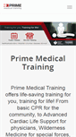 Mobile Screenshot of primemedicaltraining.com